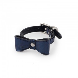 All For Paws Collares Con Lazo Glamour Dog - Azul Oscuro XS