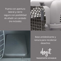 Transportin Dogit Voyageur - Med.Azul/Gris 