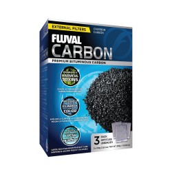 Carbón Activado para Filtros Externos Fluval - 3 x 100g