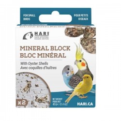 Bloque Mineral HARI para pájaros - Concha Ostras 2pc