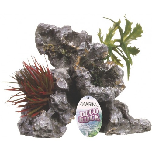 Ornamento Deco Rock con Plantas MARINA