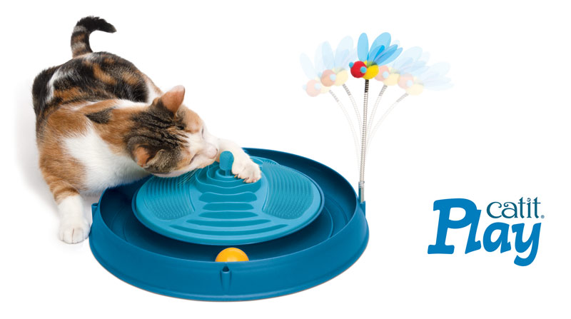 Circuito Catit Play con masajeador con catnip