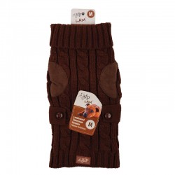 All For Paws Jersey LAM  - Wool Marrón Oscuro XS
