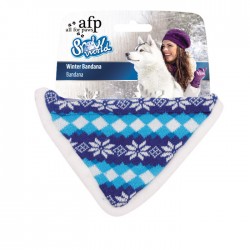 All For Paws Bandanas de Invierno Snow World - Azul