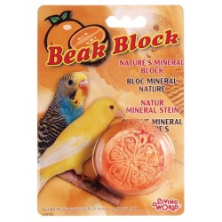 Bloque Mineral para Pájaros LIVING WORLD - Naranja
